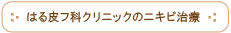 はる皮フ科クリニックのニキビ治療